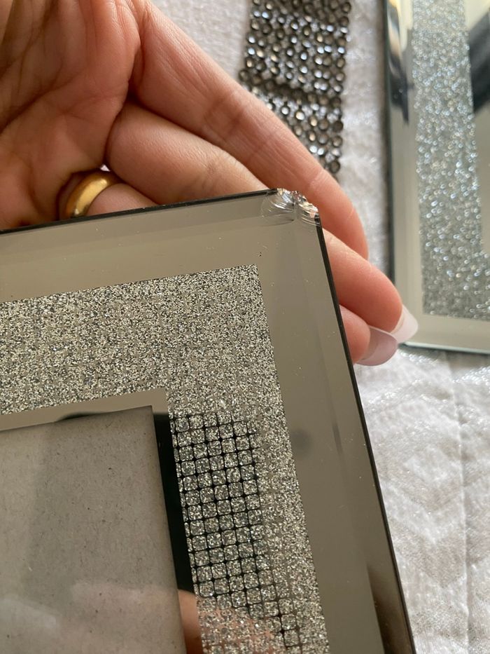 Lot de 3 cadres photo pailletés - photo numéro 2