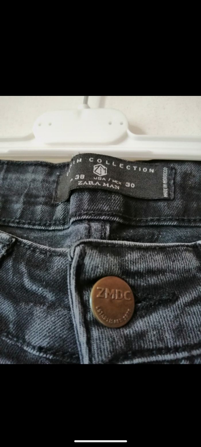 Jean Zara Man denim collection noir délavé. Taille M - photo numéro 4