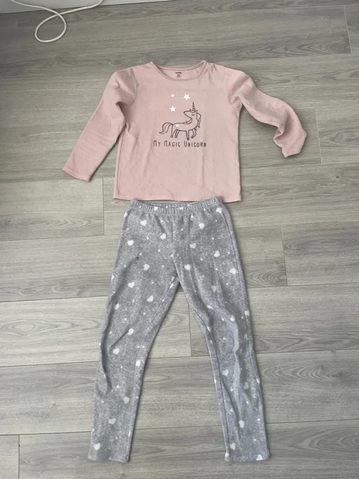 Pyjama polaire licorne fille