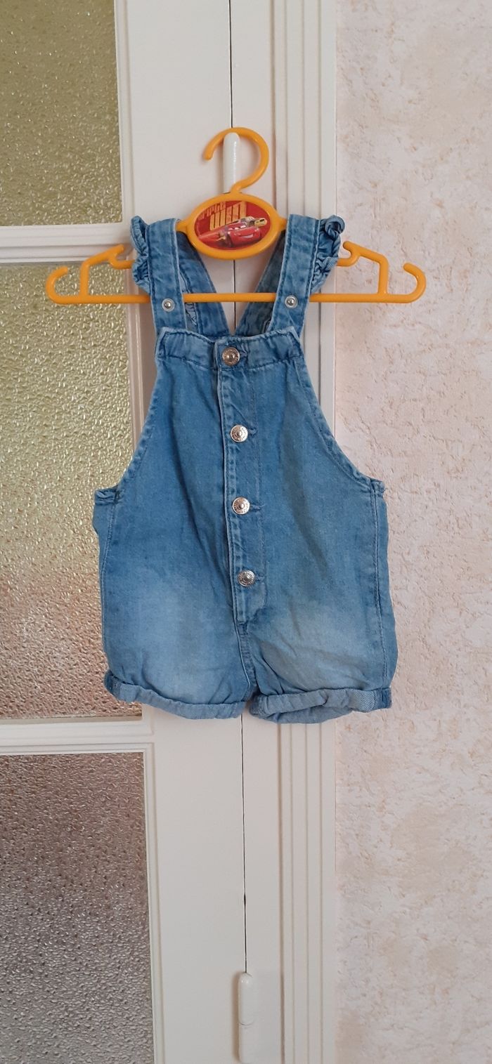 Salopette en jean 68cm