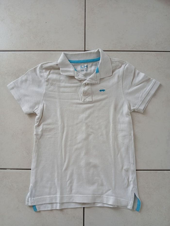 polo blanc taille 10 ans