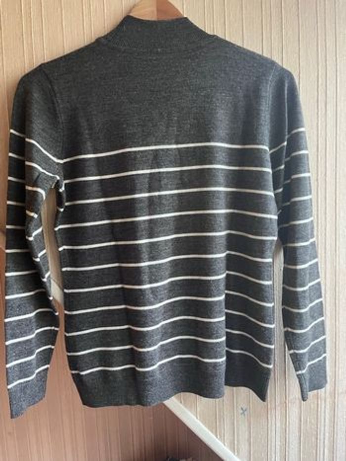 Pull fin rayé laine taille 38/40 - photo numéro 8