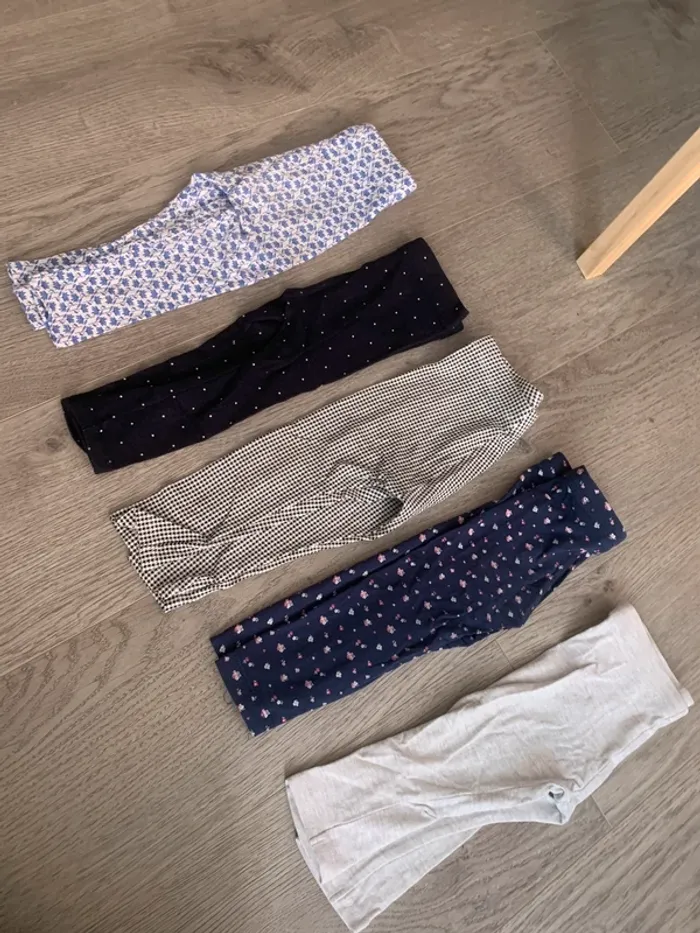 Lot de 5 legging fille en 18 mois