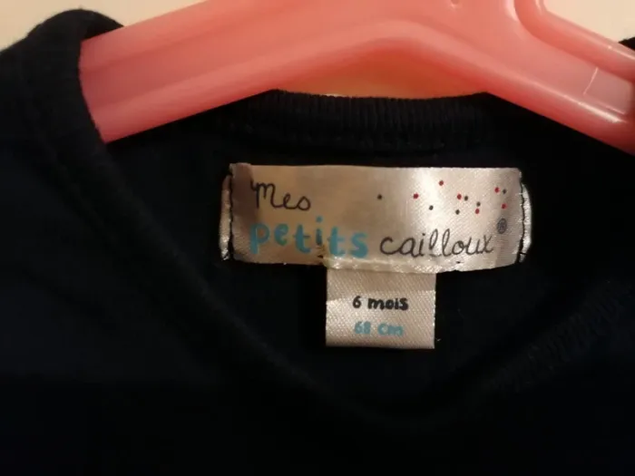 Lot tee-shirt fille été 6 mois mes petits cailloux - photo numéro 8