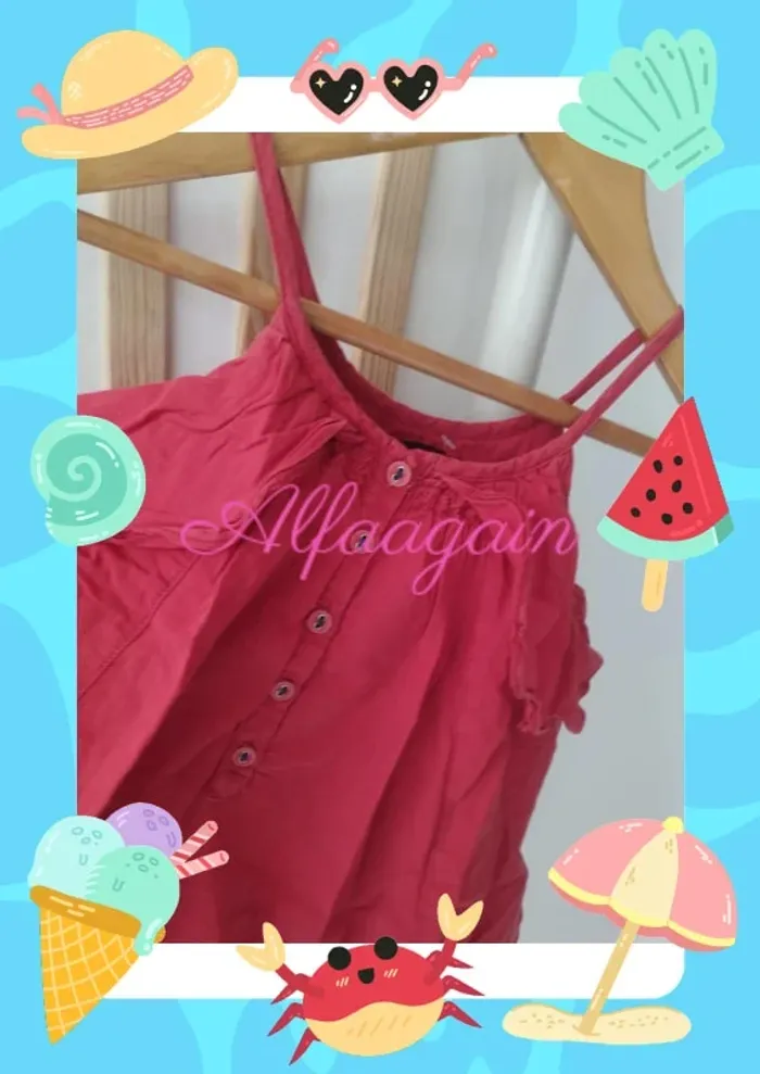 Robe catimini rouge 4ans - photo numéro 2