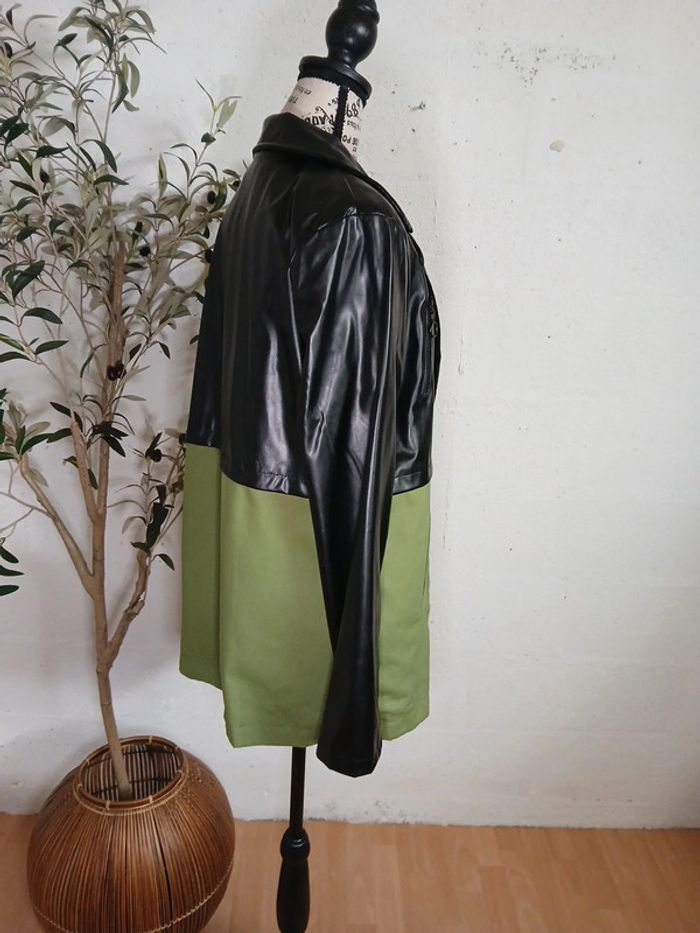 🖤💚 Veste noire & verte bi-matière – Taille 40/42 – Marque Awesta - photo numéro 4
