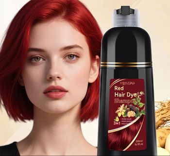 Shampooing Colorant Rouge 3 en 1 – Cheveux éclatants 