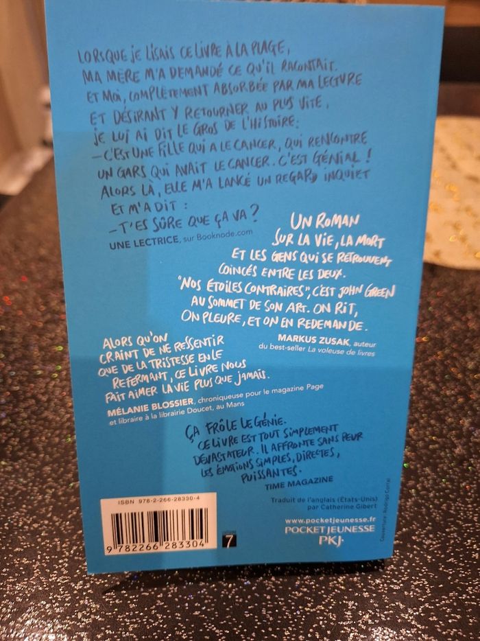 Livre pocket jeunesse nos étoiles contraires john Green - photo numéro 2