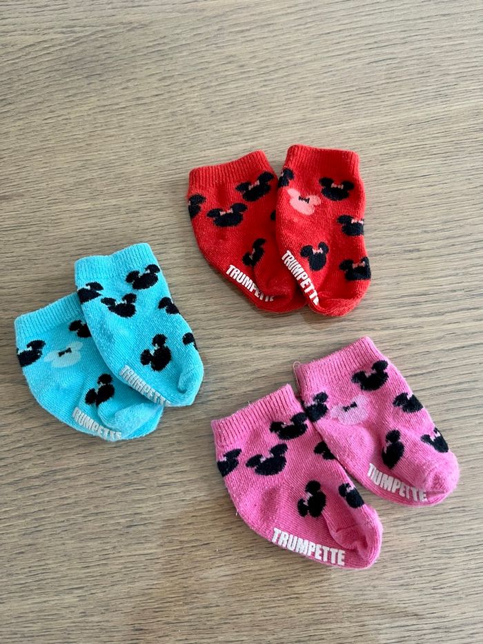 Lot de chaussettes bébé Mickey