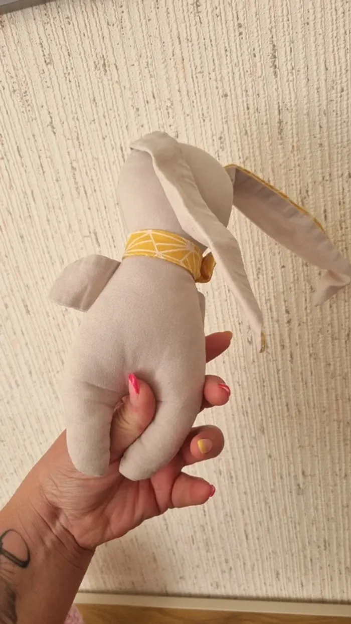 Peluche lapin a lunette - photo numéro 6