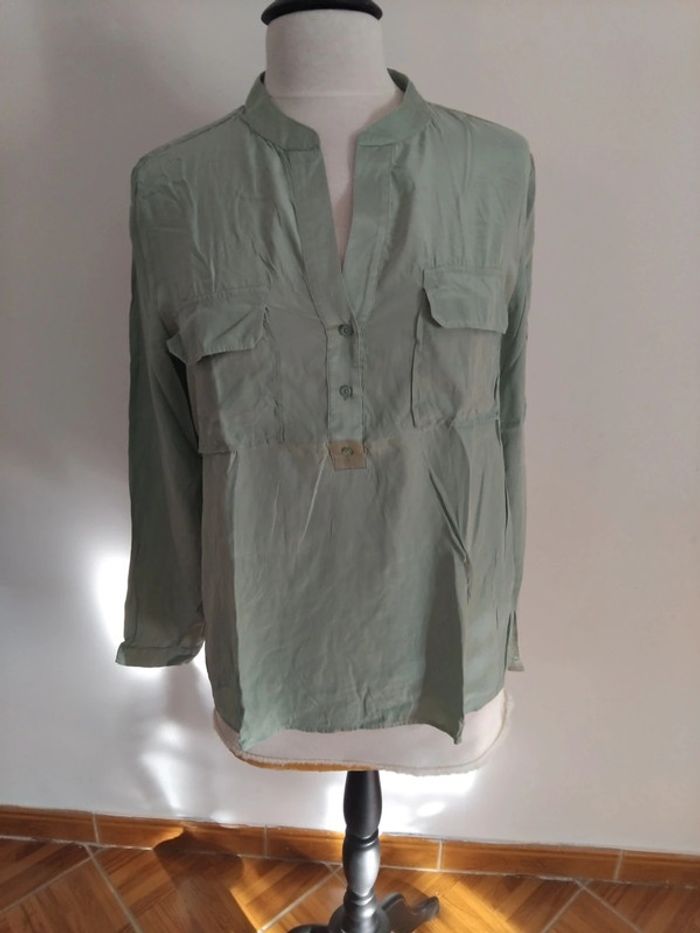Chemise Caroll t44 100%soie - photo numéro 2