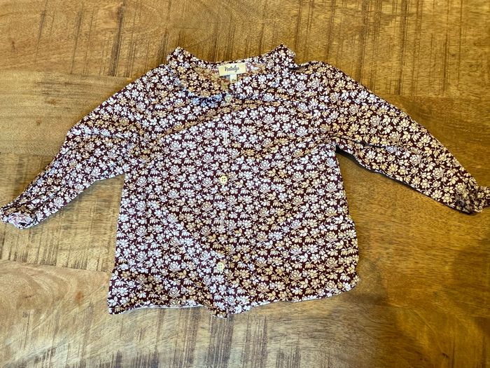 Ensemble Natalys 12 mois – robe en laine + chemisier – très bon état - photo numéro 6