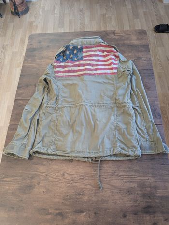 Ralph Lauren Military Field Veste Drapeau Américain Arrière