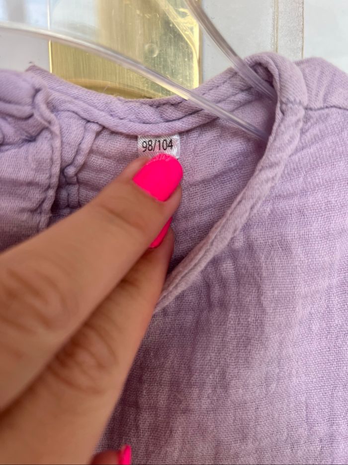 T-shirt blouse Zeeman violet 4A TBE - photo numéro 5