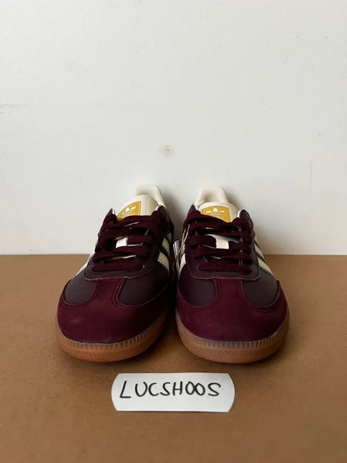 Adidas Samba Maroon Gold Metallic - photo numéro 3