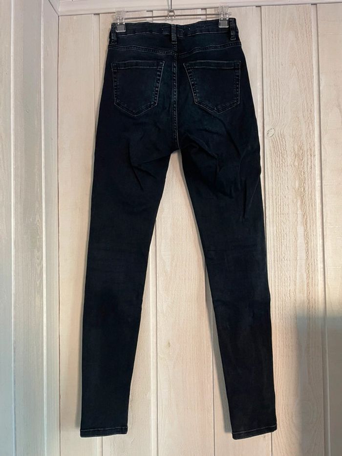 Jean foncé taille haute - Mango - 34 - photo numéro 2