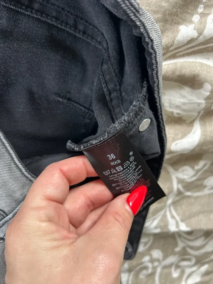 Jeans ikks gris noir taille 36 - photo numéro 4