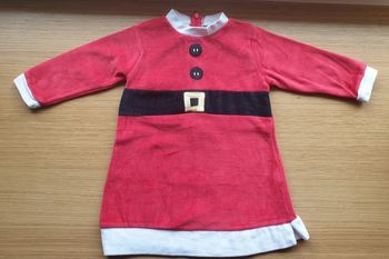Chemise de nuit robe de Noël 2 ans