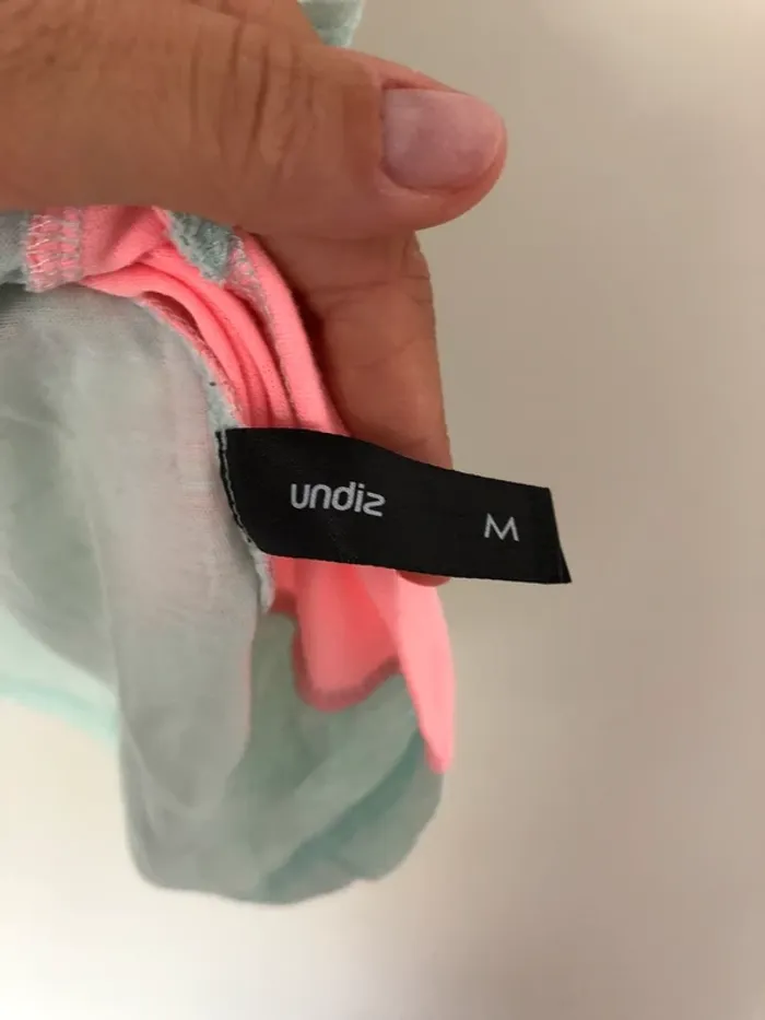 Débardeur bleu turquoise rose fluo Undiz taille M - photo numéro 6