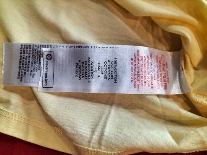 Tee-shirt manches courtes jaune 6 ans Sergent Major - photo numéro 9