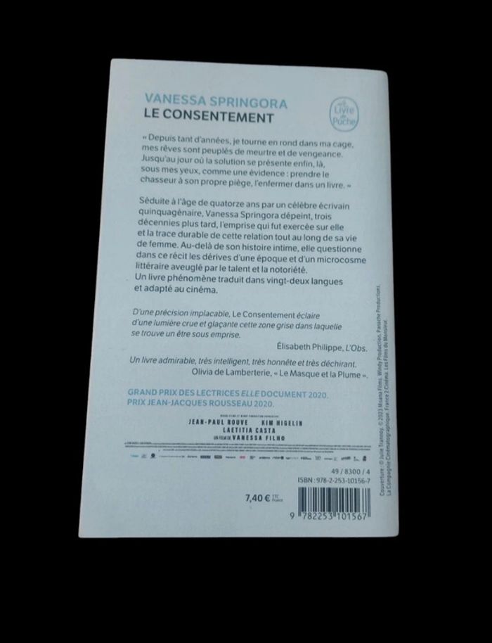Livre le Consentement de Vanessa Springora - photo numéro 2