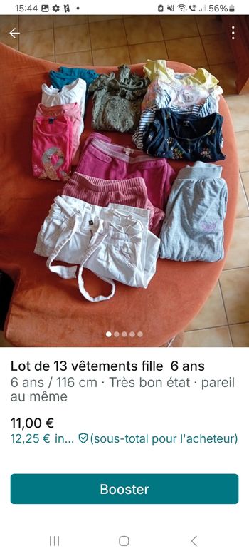 Lot de vêtements fillev