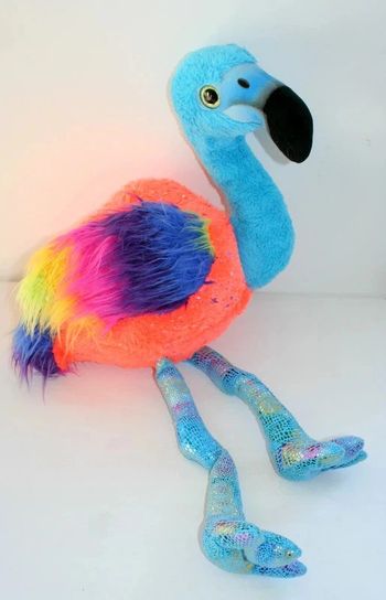 Grande peluche Flamant rose multicolore 80cm Picwic Toys