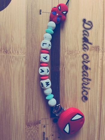 Attache tétine personnalisé Spiderman
