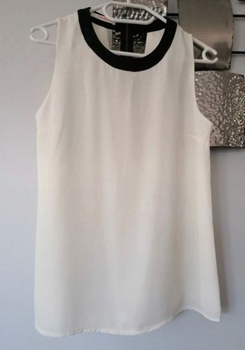 Débardeur fluide zip au dos taille S