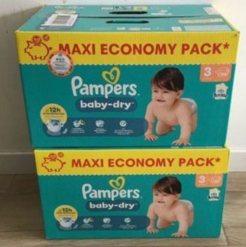 272 couches Pampers baby dry taille 3