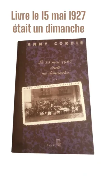 Livre le 15 mai 1927 était un dimanche 📕