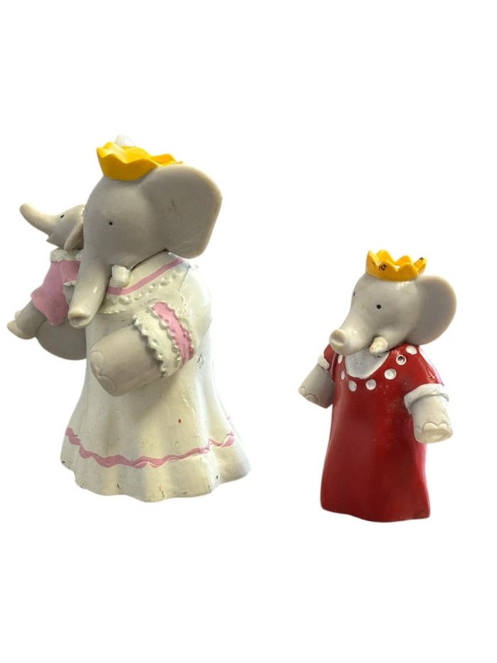Deux figurines Babar Plastoy - photo numéro 4