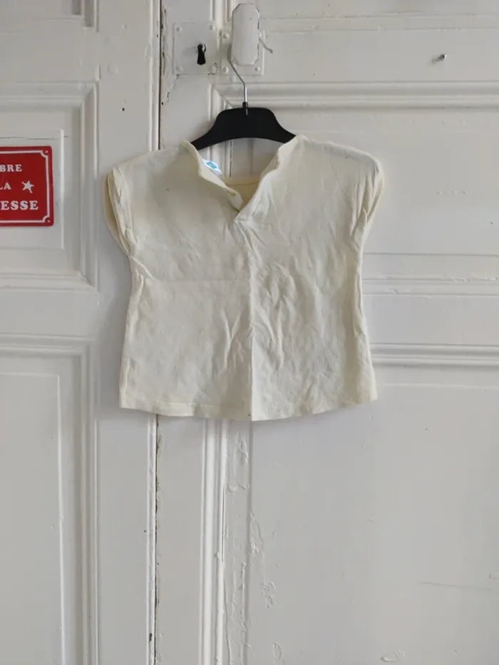 Top jaune pâle Tex 9 mois - photo numéro 2