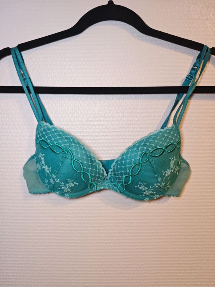 Soutien gorge Passionata vert en dentelle