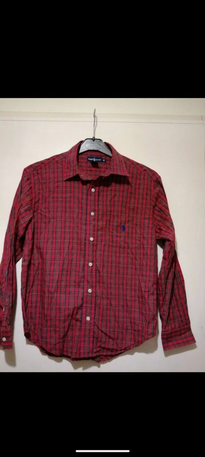 Chemise Ralph Lauren rouge à carreaux. Taille 12 ans - photo numéro 9