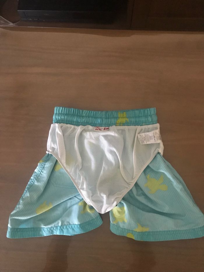 Short de bain turquoise DPAM 10 ans - photo numéro 4