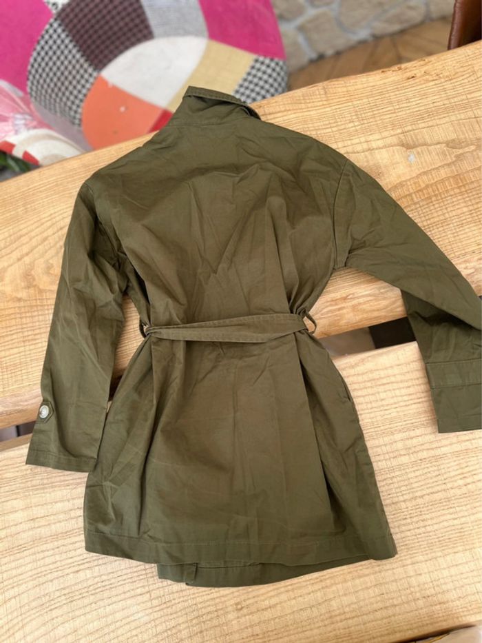 Veste trench kaki taille 10 ans Shein fille caban - photo numéro 3