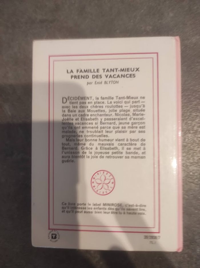 La famille Tant-Mieux prend des vacances E Blyton Bibliothèque Rose 1975 - photo numéro 3
