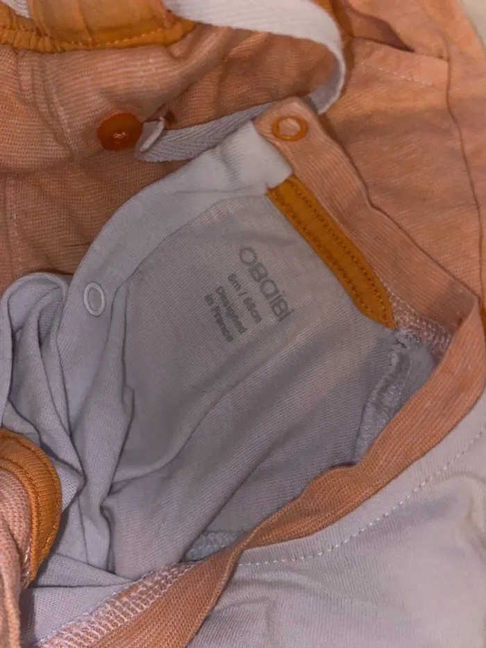 Ensemble d’été teeshirt et short 6 mois- Obaibi - photo numéro 2