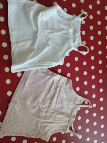 3 maillots de corps sans manches 2-3 ans