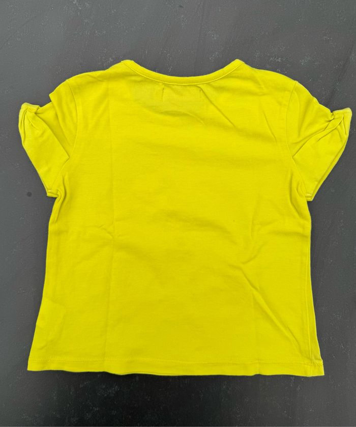 Tee-shirt manches courtes jaune - photo numéro 3