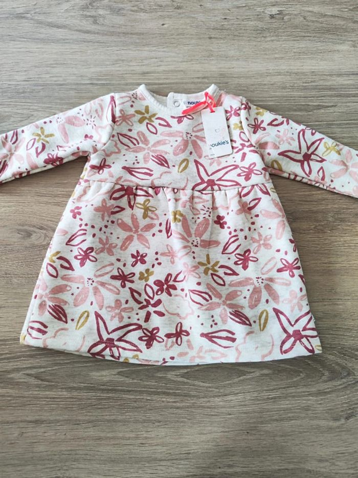 Robe fleurie ton rose Noukie's 1 mois