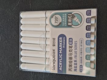Boîte de 9 feutres acryliques Languo – Blue Series