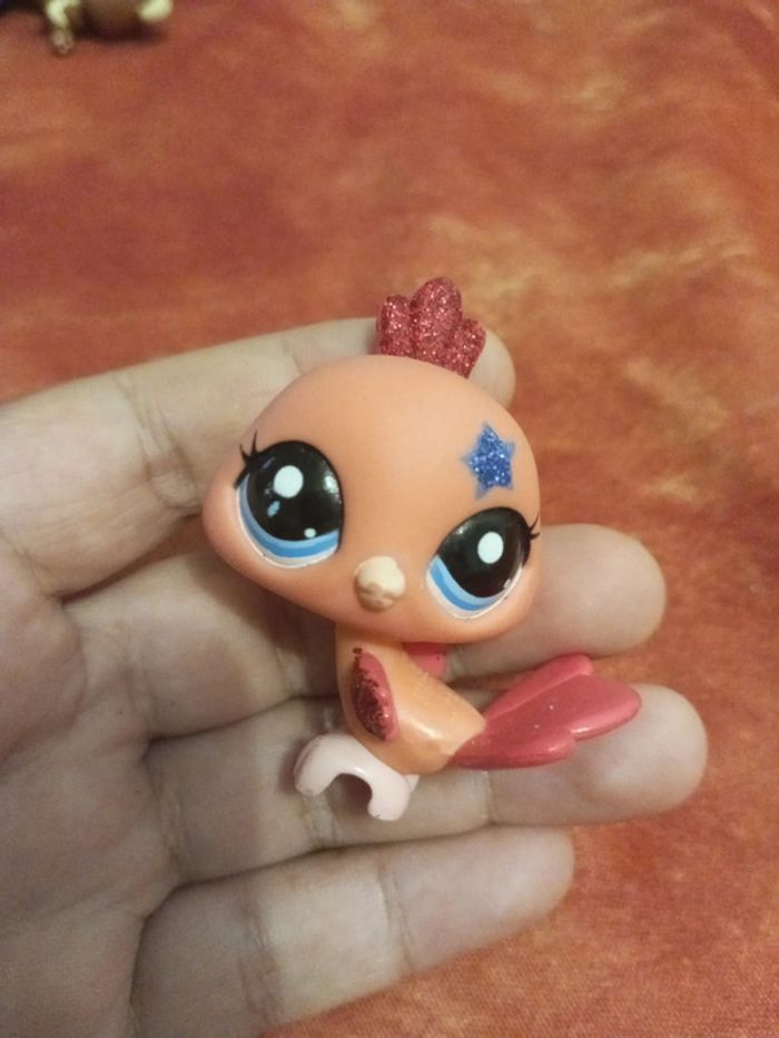 Littles pet shop hasbro paon pailleté 2259