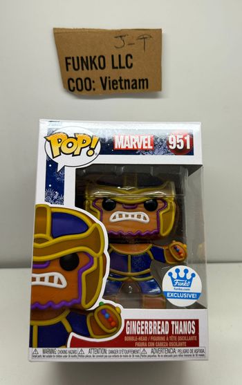 Funko Pop Marvel 951 THANOS (HOLIDAY) Thanos pain d'épices