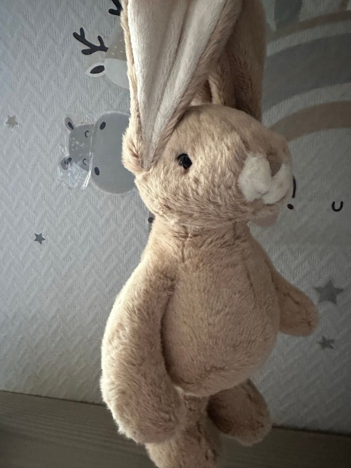 Doudou peluche lapin beige Bukowski neuf - photo numéro 2