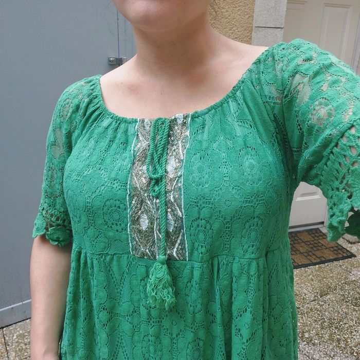 Magnifique robe neuve verte taille unique - photo numéro 2