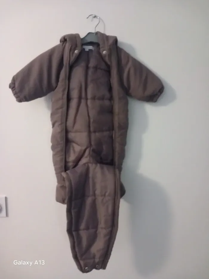 Combi bébé combinaison chaude garçon fille - photo numéro 3