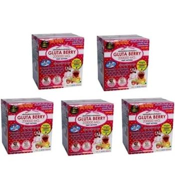 GLUTA WHITE BERRY  5 BOITES  AUTHENTIQUE 