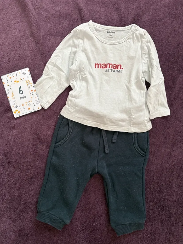 Ensemble « Maman Je t’aime » Kiabi